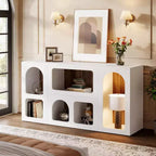 59 Console Table, Modern Storage Organizer, Entryway Table Sofa Table Behind Couch for Living Room, Hallway, Foyer
