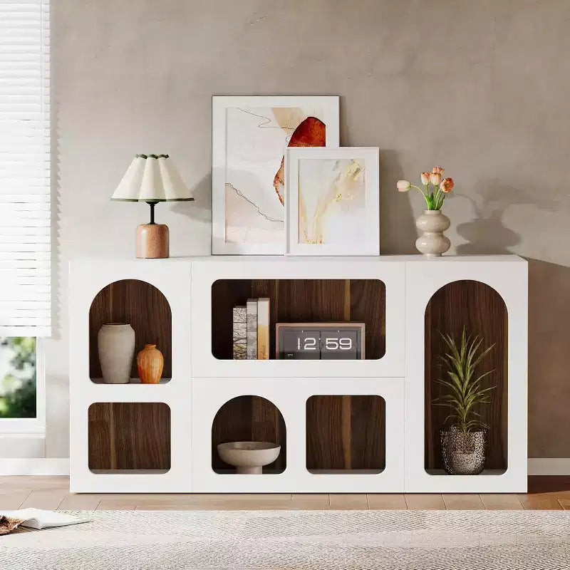 59 Console Table, Modern Storage Organizer, Entryway Table Sofa Table Behind Couch for Living Room, Hallway, Foyer