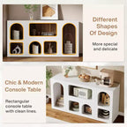 59 Console Table, Modern Storage Organizer, Entryway Table Sofa Table Behind Couch for Living Room, Hallway, Foyer