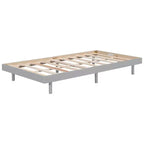 Modern Design Full Floating Platform Bed Frame for Grey Color