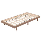 Modern Design Full Floating Platform Bed Frame for Grey Color