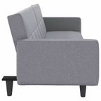 Sofa Bed Loveseat Convertible Sofa Bed with Cushions for Studio Fabric - Light Gray