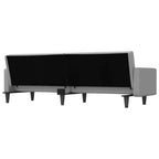 Sofa Bed Loveseat Convertible Sofa Bed with Cushions for Studio Fabric - Light Gray