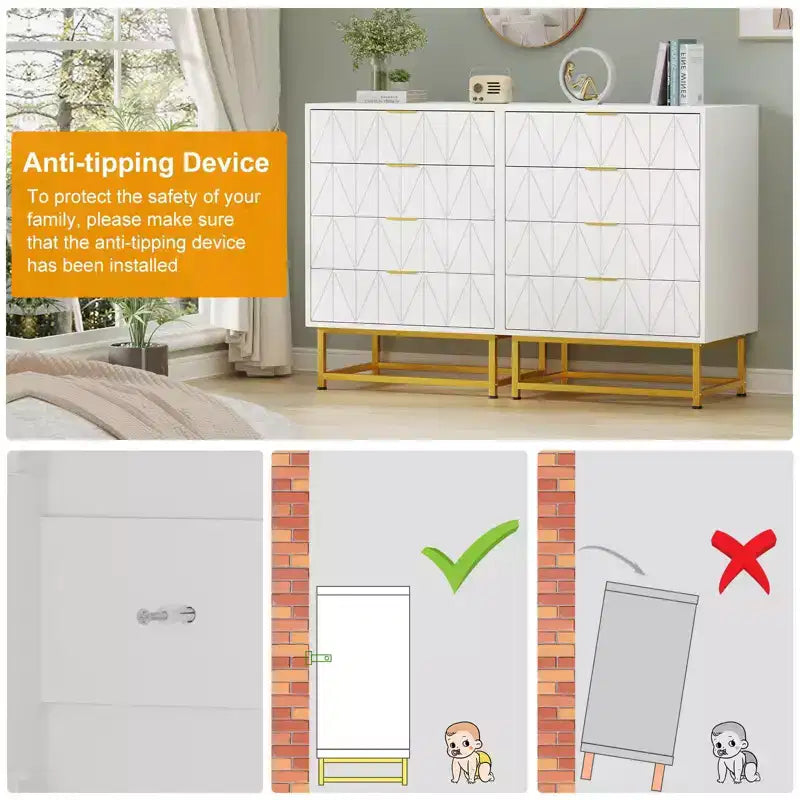 4-Drawer Fabric Dresser for Bedroom, Small Storage Chest with Wood Top, Modern Nightstand End Table