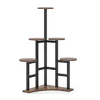 43.3-Inch Plant Stand 6 Large Round Panels Sunlight-Friendly High-Low Design