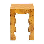 Modern and Contemporary Natural Real Burl Wood End Table