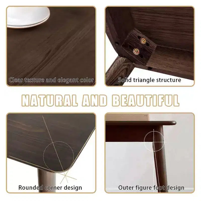 Dining Table Kitchen Table 47 Rectangular for Small Spaces