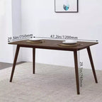 Dining Table Kitchen Table 47 Rectangular for Small Spaces