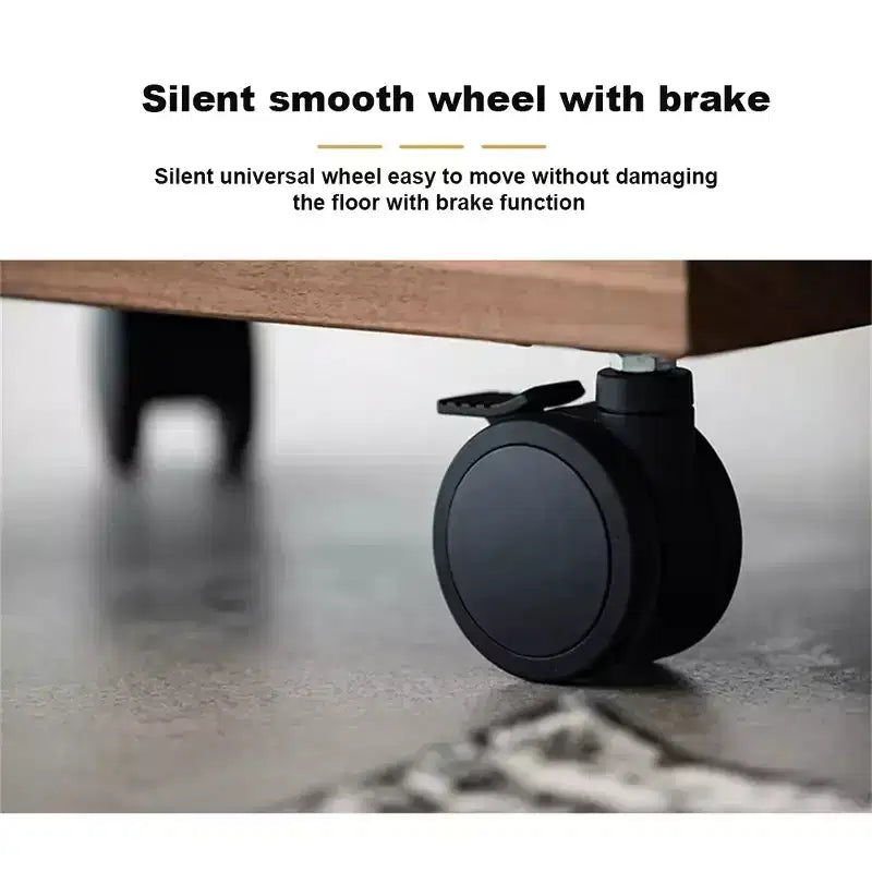 C-Shaped Coffee Table, 360 Rotatable Small Room Side Table, Height Adjustable Round Movable End Table for Living Room Bedroom