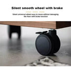C-Shaped Coffee Table, 360 Rotatable Small Room Side Table, Height Adjustable Round Movable End Table for Living Room Bedroom