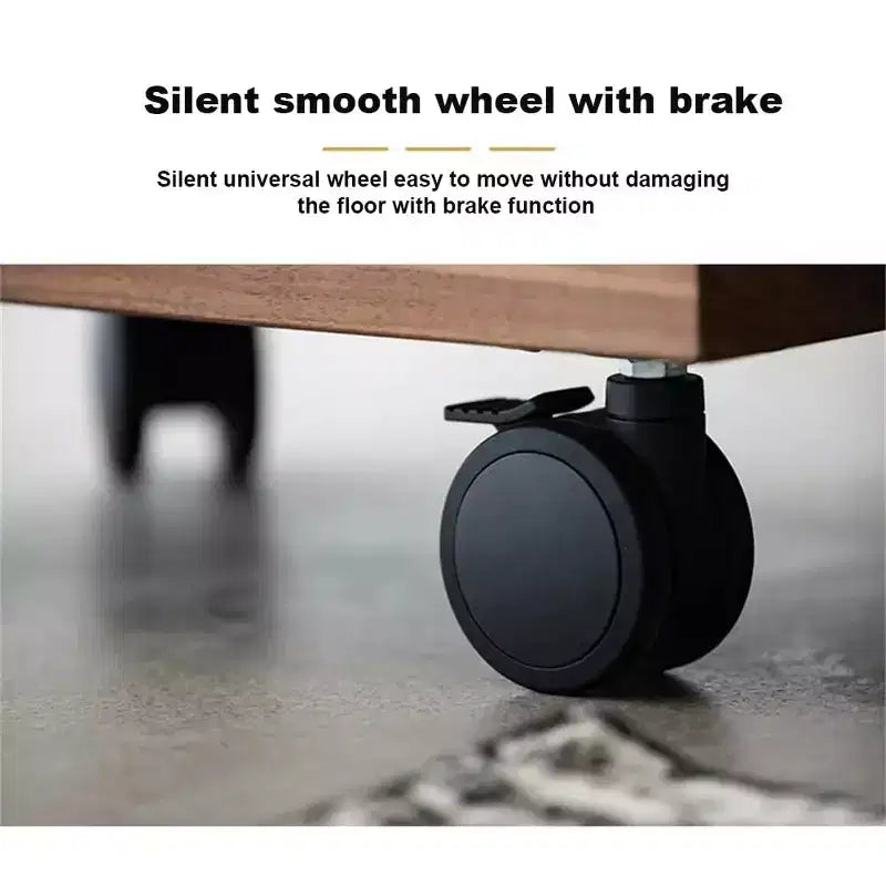 C-Shaped Coffee Table, 360 Rotatable Small Room Side Table, Height Adjustable Round Movable End Table for Living Room Bedroom