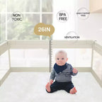 59x59in Baby Playpen  Safe and Durable Activity Fence for Babies and Toddlers, Indoor & Outdoor Use, Perfect for Playtime and Learning