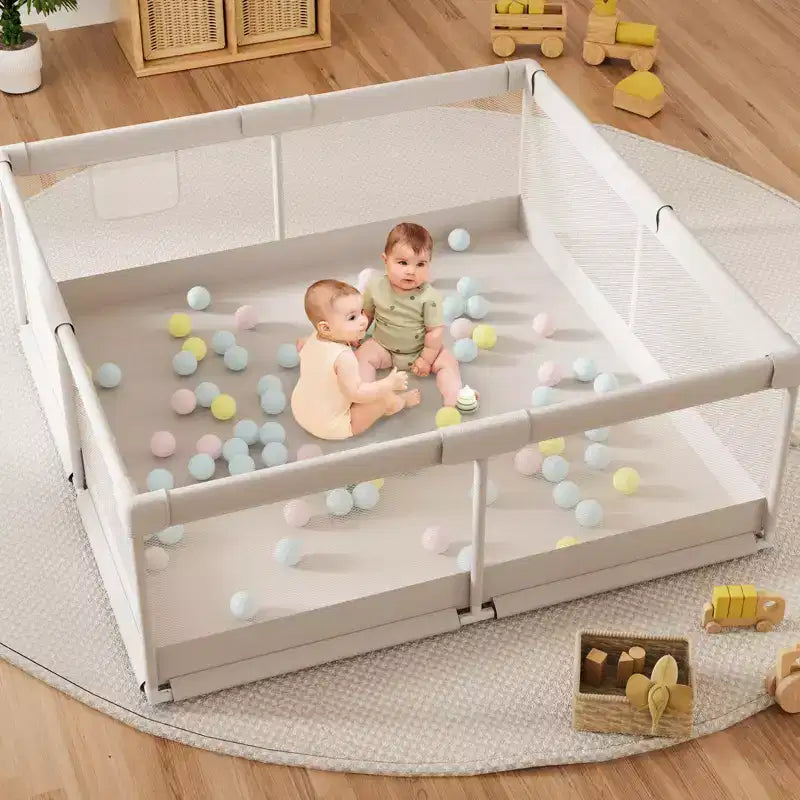 59x59in Baby Playpen  Safe and Durable Activity Fence for Babies and Toddlers, Indoor & Outdoor Use, Perfect for Playtime and Learning