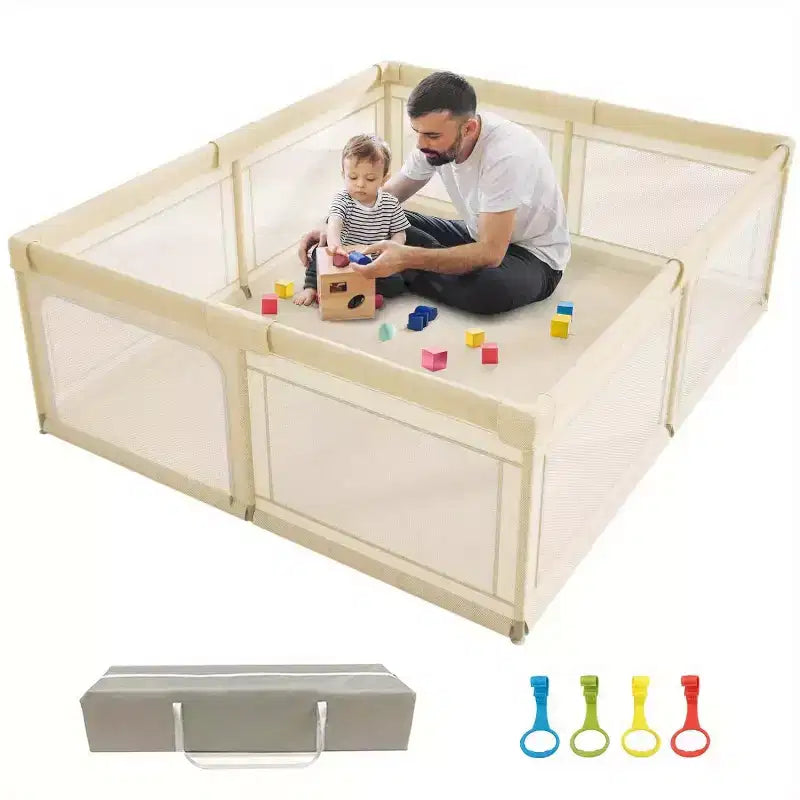 59x59in Baby Playpen  Safe and Durable Activity Fence for Babies and Toddlers, Indoor & Outdoor Use, Perfect for Playtime and Learning