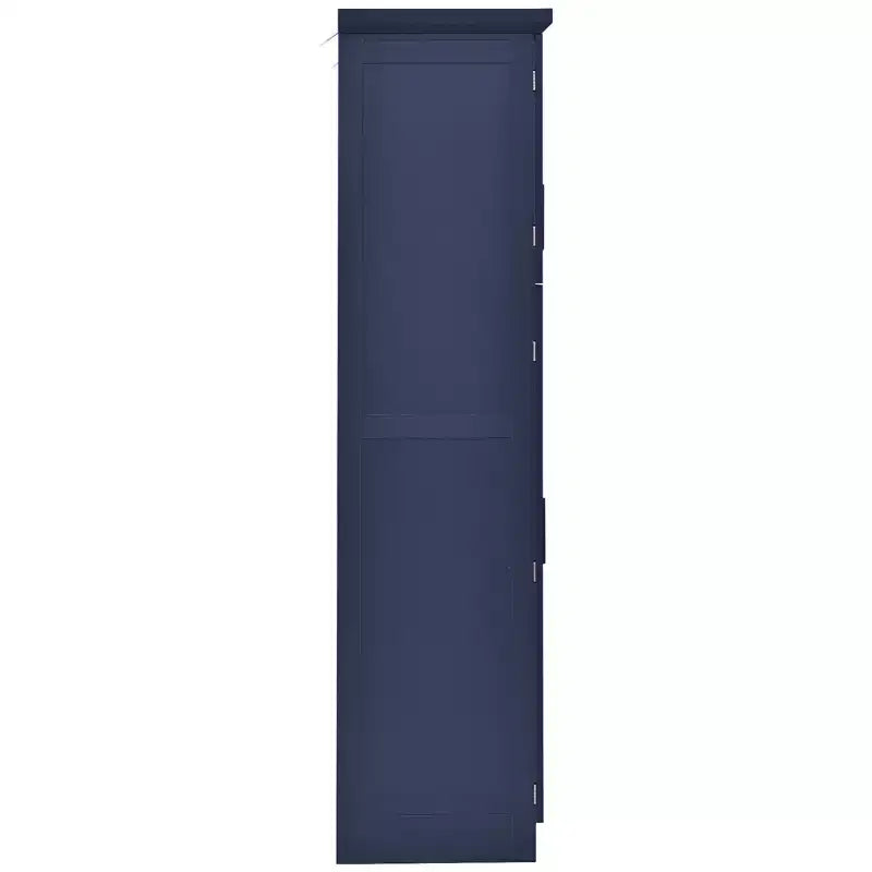 35.5 Freestanding Kitchen Pantry Cabinet with 4 Doors and Pull-out Trays