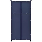 35.5 Freestanding Kitchen Pantry Cabinet with 4 Doors and Pull-out Trays
