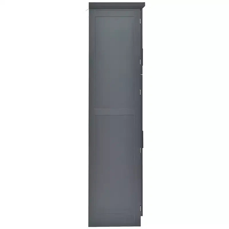 35.5 Freestanding Kitchen Pantry Cabinet with 4 Doors and Pull-out Trays
