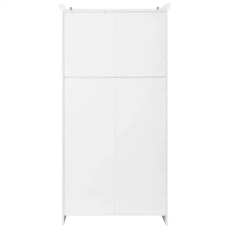 35.5 Freestanding Kitchen Pantry Cabinet with 4 Doors and Pull-out Trays