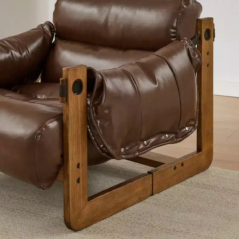 Faux Leather Leisure Lounge Chair