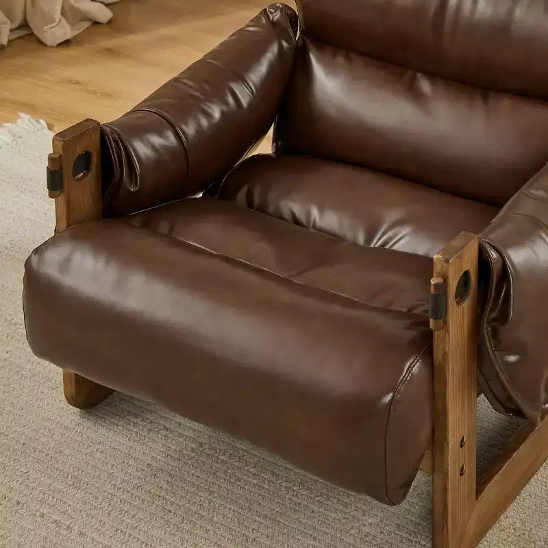 Faux Leather Leisure Lounge Chair