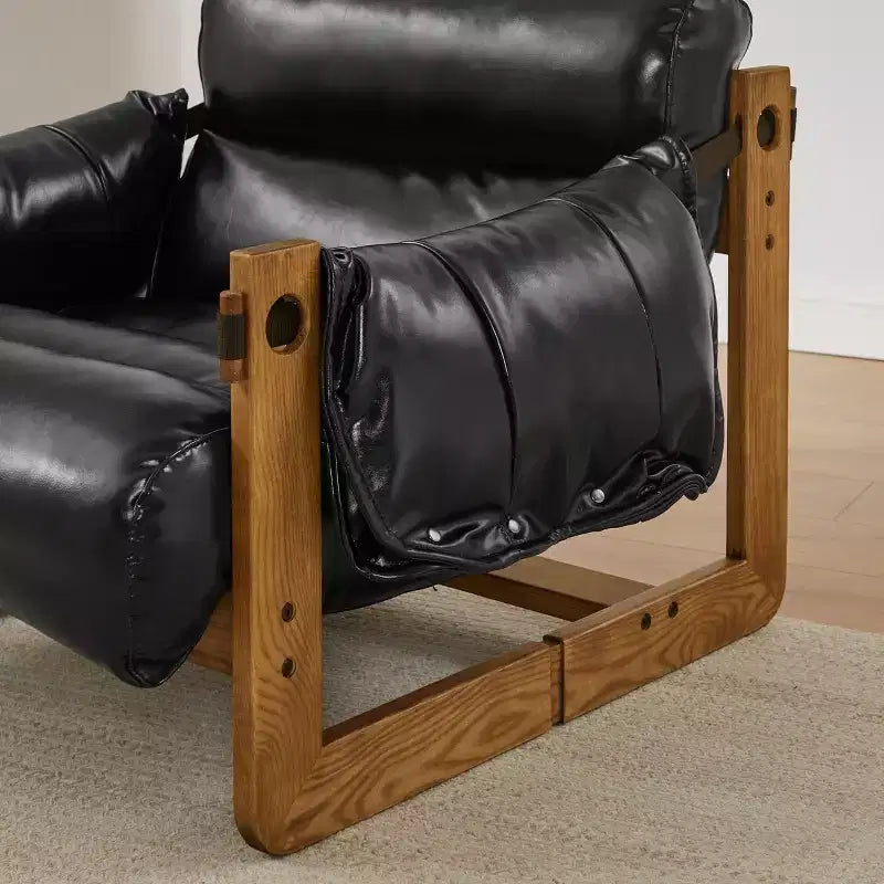 Faux Leather Leisure Lounge Chair