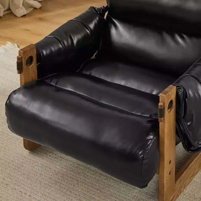 Faux Leather Leisure Lounge Chair