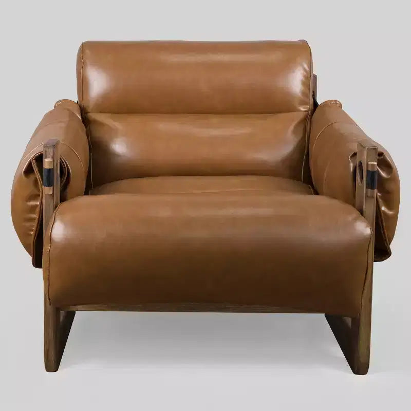 Faux Leather Leisure Lounge Chair