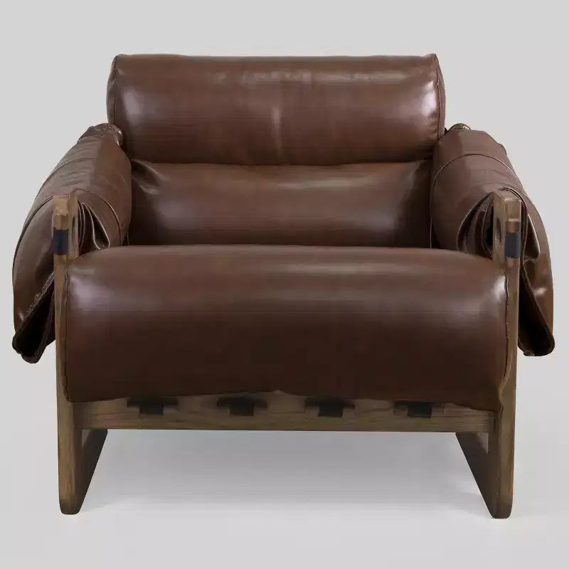 Faux Leather Leisure Lounge Chair