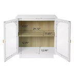 Modern Storage Cabinet with Acrylic Doors and Adjustable Shelf