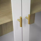 Modern Storage Cabinet with Acrylic Doors and Adjustable Shelf