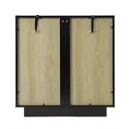 Modern Storage Cabinet with Acrylic Doors and Adjustable Shelf