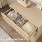 4 Drawer Dresser for Bedroom,Modern Simply Chest of Drawers, Wood Storage Dresser with Deep Drawers for Living Room Hallway Entryway