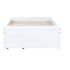 Twin Size Wood Bed with 2 Drawers for Guest Rooms and Kids' Rooms