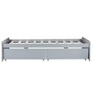 Twin Size Wood Bed with 2 Drawers for Guest Rooms and Kids' Rooms