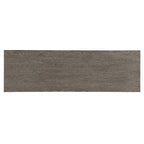 Washed Gray Server: Contemporary Style, Veneer Finish, Glass Doors, 3 Drawers