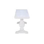 Natural Traditional Solid Pine Double Pedestal Bench