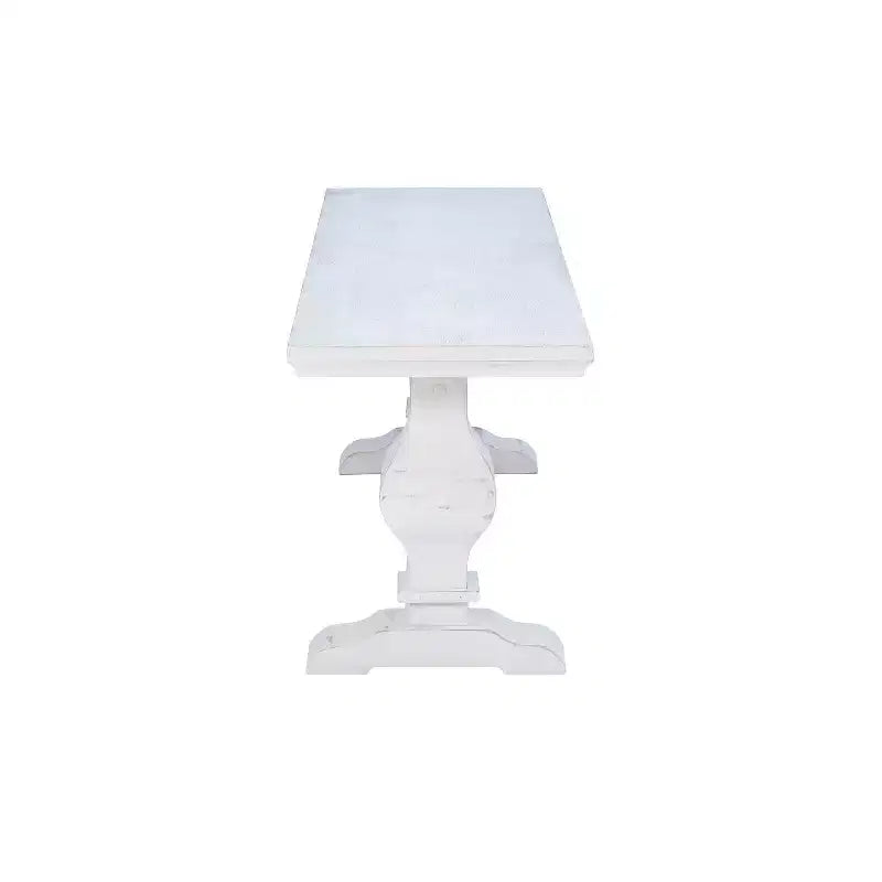Natural Traditional Solid Pine Double Pedestal Bench